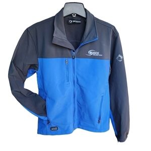 Dri-duck Poly spandex Motion softshell jacket 5350 size Medium embroidered
